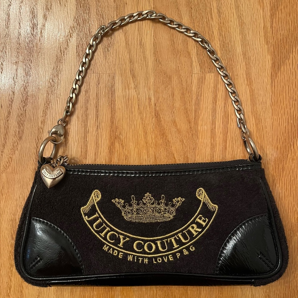 Vintage Juicy Couture Baguette Bag in black!! Excellent condition!